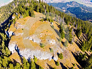 Liptov panorama on backround is Low tatras. Beaufil hiking area in slovakia.