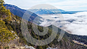 Liptov panorama on liptovska mara water lake reservoir and low tatras.