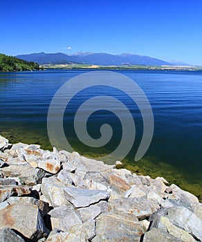 Liptovska Mara - water basin in region Liptov