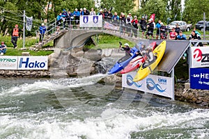 Canoe slalom - water sport