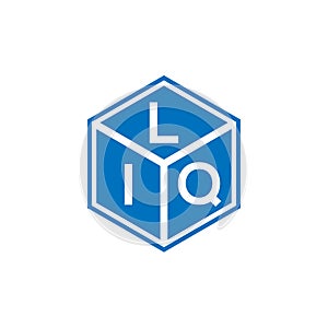 LIQ letter logo design on black background. LIQ creative initials letter logo concept. LIQ letter design