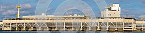 Liquefied gas tanks at the LNG terminal, Swinoujscie, Poland