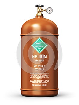 Liquefied helium industrial gas container