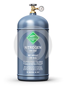 Liquefied nitrogen industrial gas container