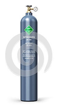 Liquefied nitrogen industrial gas cylinder