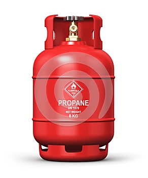 Liquefied propane industrial gas container