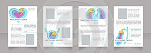 Liquid biopsy testing preparation blank brochure layout design