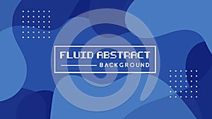 Liquid blue abstract background design. Fluid vector gradient design for print, wallpaper, banner