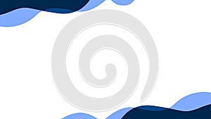 liquid blue blank abstract background