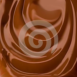 Liquid chocolate, brown vector background