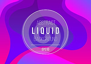 Liquid color background design with fluid flow gradient wavy. Creative geometric wallpaper. Futuristic design template landing