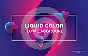 Liquid color background design. Fluid gradient shapes composition. Futuristic design posters.