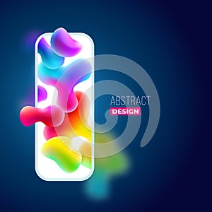 Liquid color background design. Fluid gradient shapes composition. Futuristic design posters. Eps10 vector.