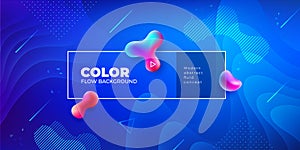 Liquid color background design. Fluid gradient shapes composition. Futuristic design posters. Eps10 vector.