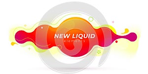 Liquid color background design. Fluid gradient shapes composition. Futuristic design posters. Eps10 vector.