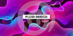 Liquid color background design. Fluid gradient shapes composition. Futuristic design posters. Eps10 vector.