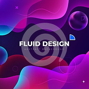 Liquid color background design. Fluid gradient shapes composition. Futuristic design posters. Eps10 vector.