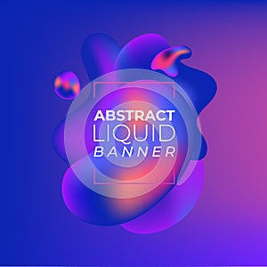 Liquid color cover. Fluid shapes composition. Futuristic design poster and badge. Dynamical colored forms and waves