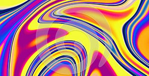 Liquid color flow vibrant background, noise texture effect, yellow red purple blue color flow abstract pattern