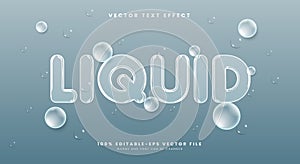Liquid 3d editable text effect Template