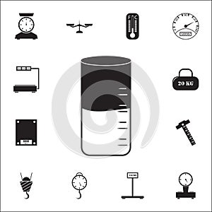 liquid density metericon. measuring elements icons universal set for web and mobile