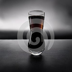 Liquid descends, forming a perfect sphere before joining its brethren in the cup below