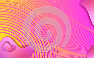 Liquid elements, mixed color plastic shapes or organic bubbles