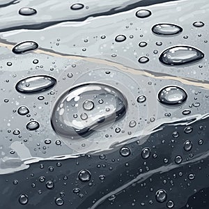 And liquid, emphasizing the glossiness and transparency of the