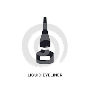 liquid eyeliner isolated icon. simple element illustration from woman clothing concept icons. liquid eyeliner editable logo sign