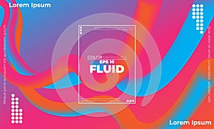 Liquid  flow Fluid color shapes  Applicable for gift card cover poste