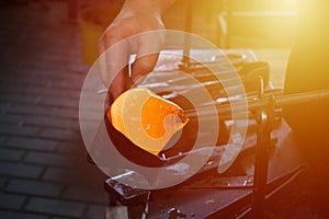 Liquid glass production process.