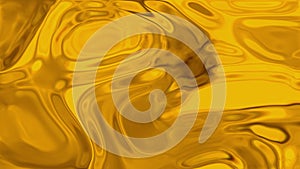 Liquid gold. Liquid metal. Visual illusions, moving waves. Abstract moving fluid.