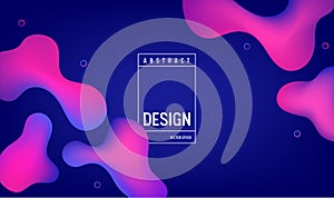 Liquid gradient color Background Design. Fluid Futuristic Minimal Poster or Landing Page. Trendy Illustration