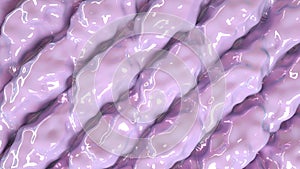 Liquid iridescent purple abstract displacer background organic vaporwave infinite loop
