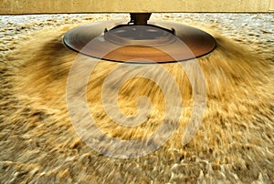 Liquid manure rain disk.