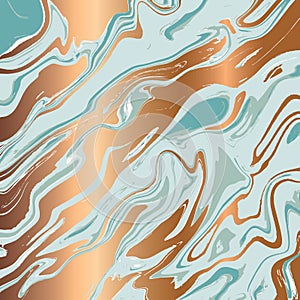 Liquid marble texture design, colorful marbling surface, golden lines, vibrant abstract paint design, vector