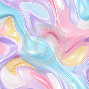 Liquid Melting plastic effect background, seamless