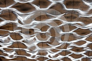 Liquid metal background texture ceiling silver roof