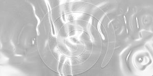 Liquid metal rippled background. Abstract brushed metal texture. Wide 3d illustration