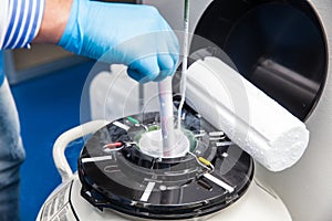 Liquid nitrogen cryogenic tank at laboratory