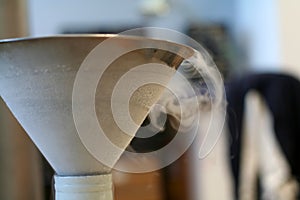 Liquid nitrogen funnel