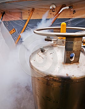 Liquid Nitrogen Tank photo