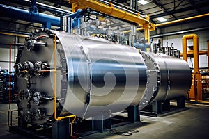 Liquid nitrogen tanks and heat exchanger coils for producing industrial gas