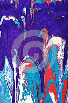 Liquid paints blending