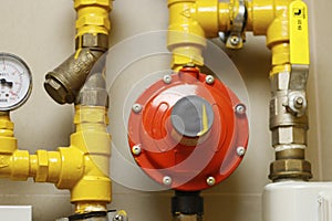 Liquid petroleum gas LPG  pipe line and safety valve