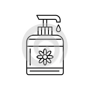 liquid soap bottle. Vector illustration decorative design