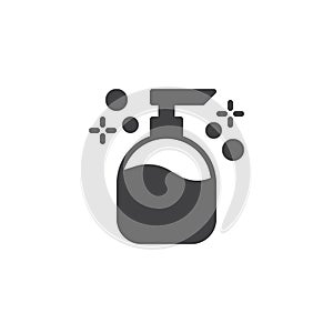 Liquid soap vector icon