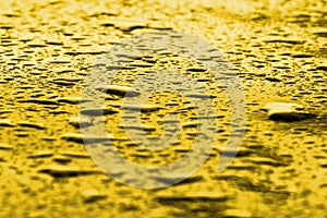 Liquid surface gold background
