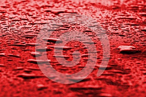 Liquid surface red background