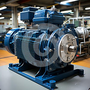 Liquid transfer pump with asynchronous electric motor, modern chemical